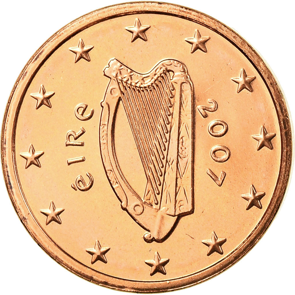 IRELAND REPUBLIC, Euro Cent, 2007, STGL, Copper Plated Steel, KM:32