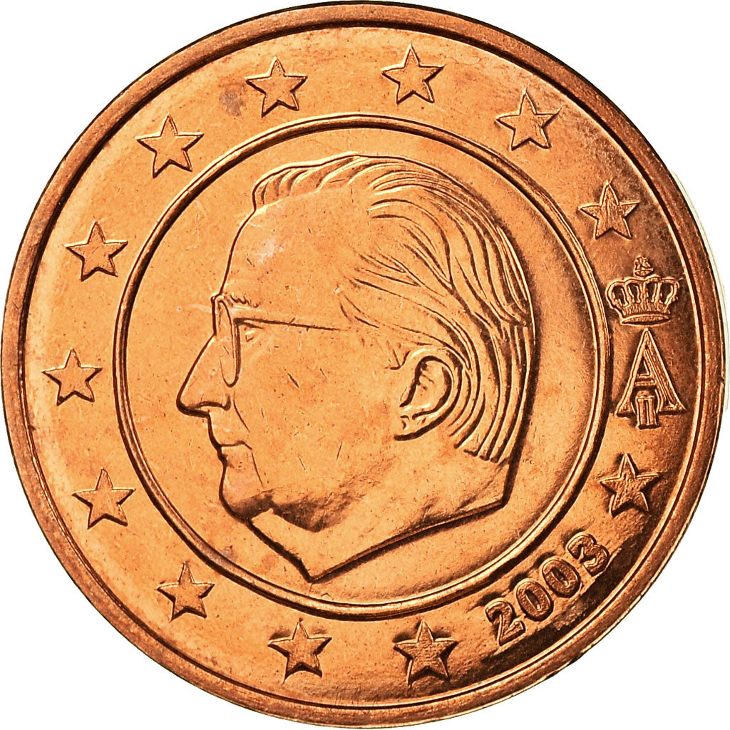 Bélgica, 2 Euro Cent, 2003, FDC, Cobre chapado en acero, KM:225