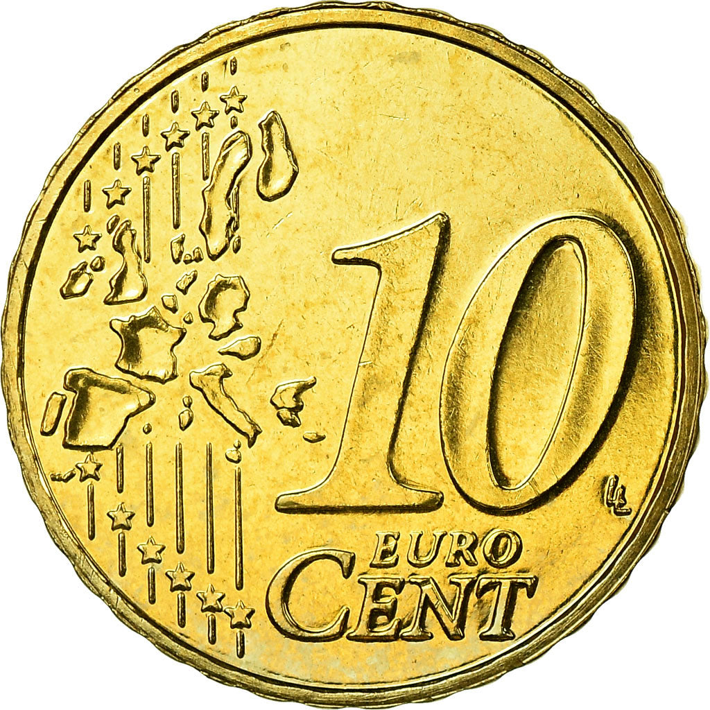 Belgien, 10 Euro Cent, 2003, STGL, Messing, KM:227