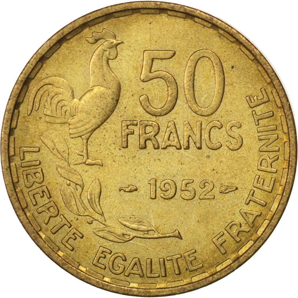 Quatrième République, 50 Francs Guiraud 1952, KM 918.1