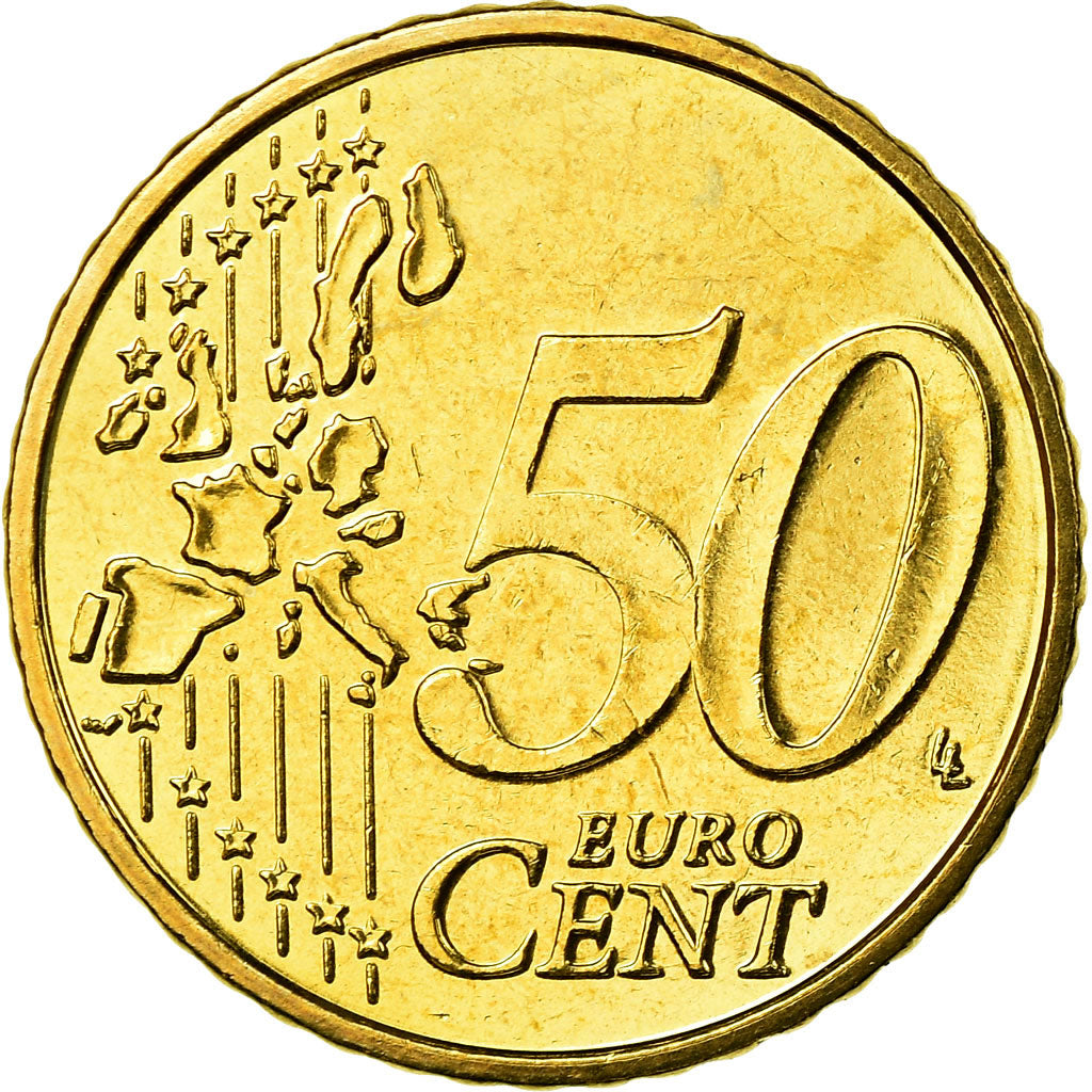 Belgium, 50 Euro Cent, 2003, MS(65-70), Brass, KM:229