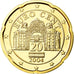 Austria, 20 Euro Cent, 2004, FDC, Latón, KM:3086