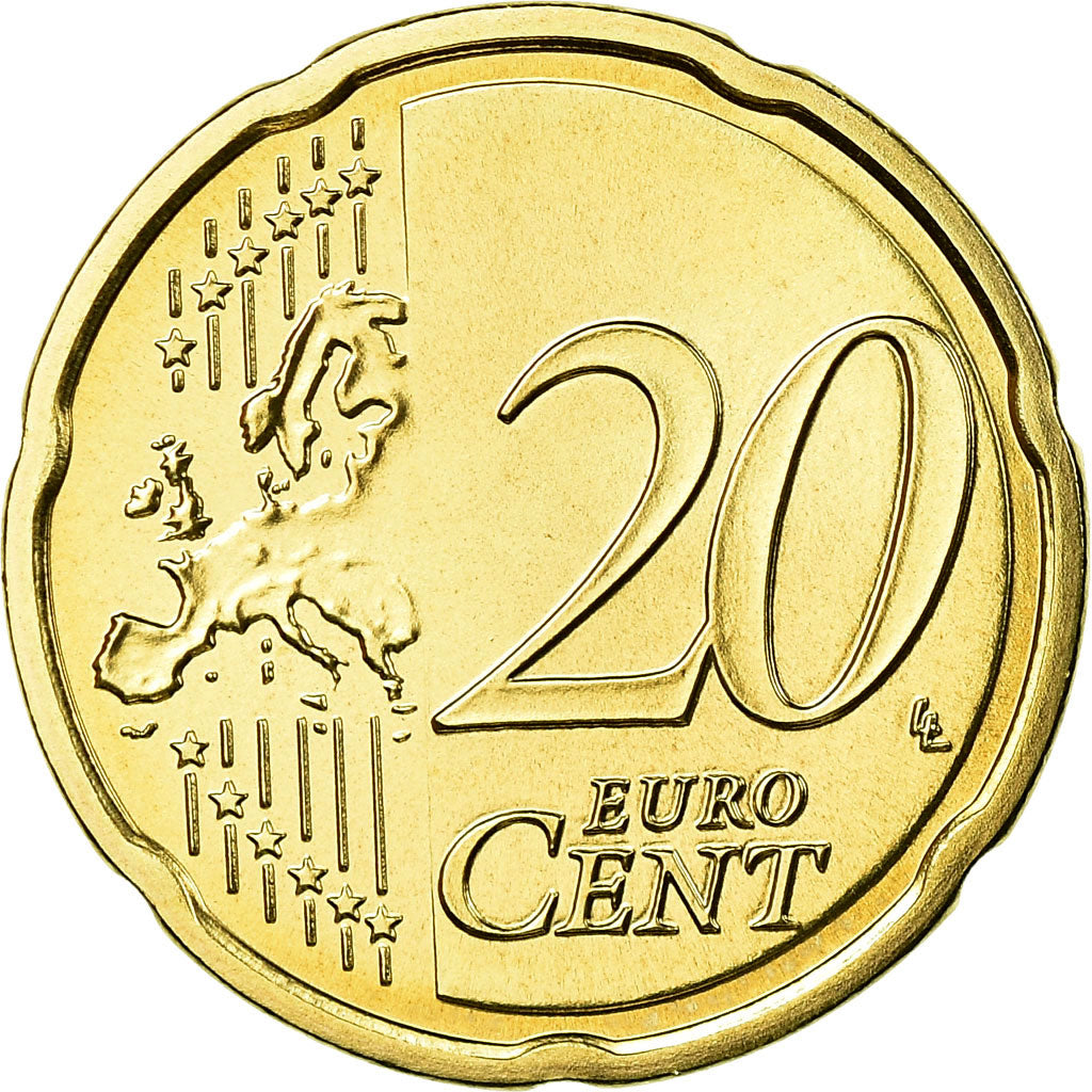 Austria, 20 Euro Cent, 2013, FDC, Latón