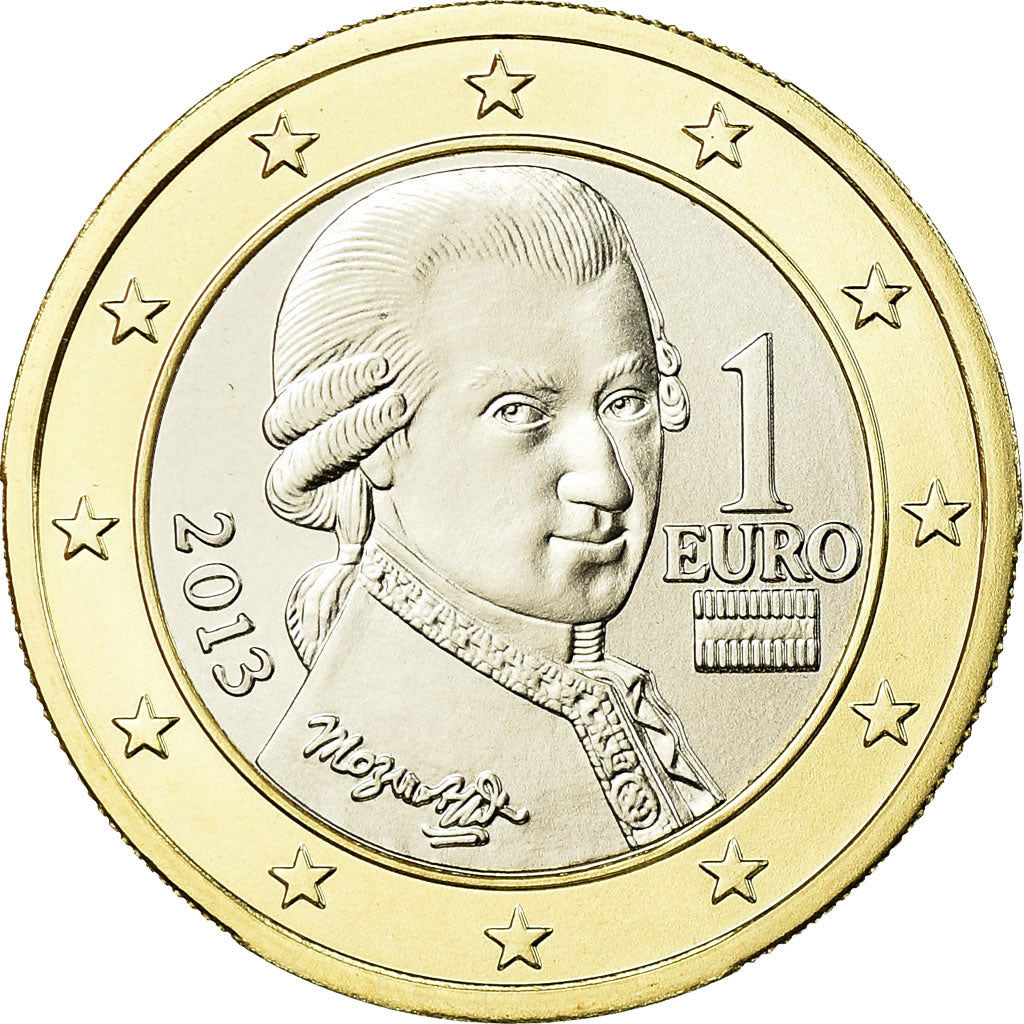 Oostenrijk, Euro, 2013, FDC, Bi-Metallic