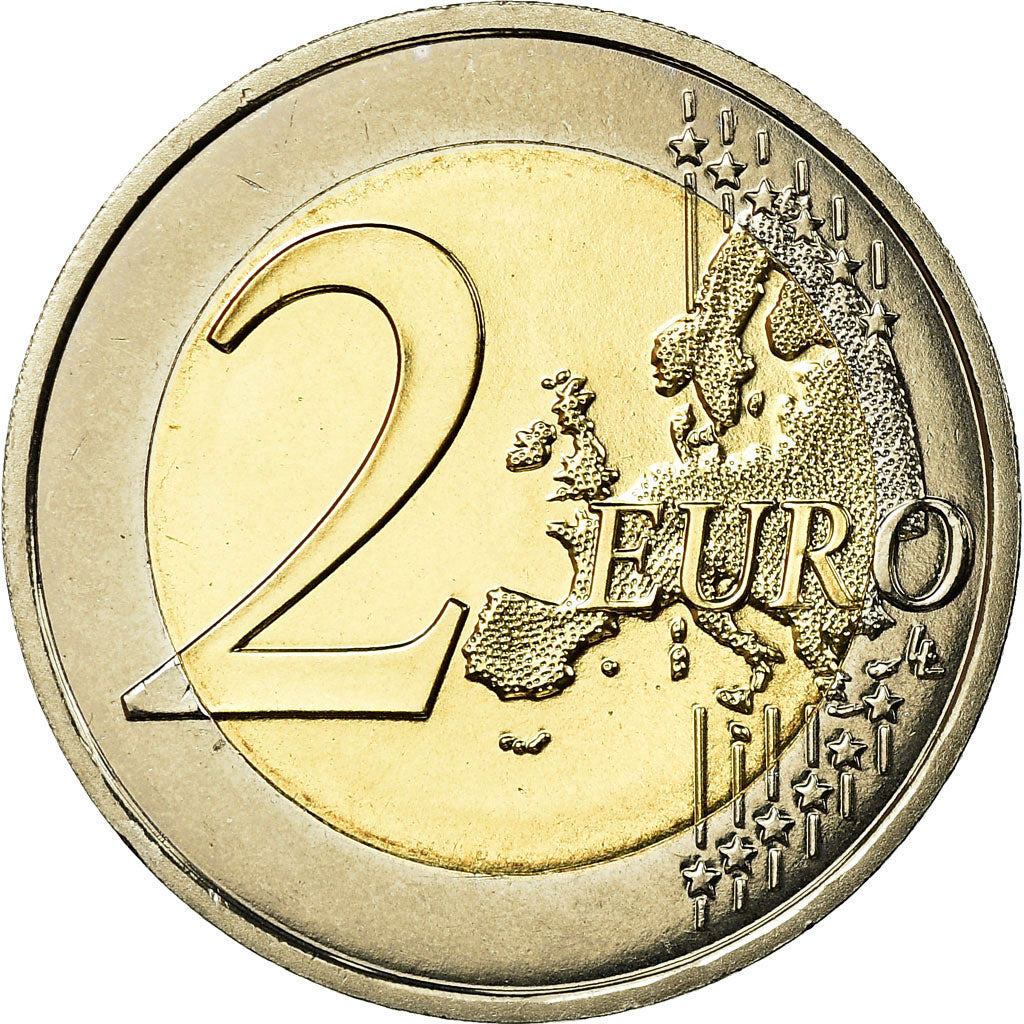 France, 2 Euro, 2007, MS(65-70), Bi-Metallic, KM:1414