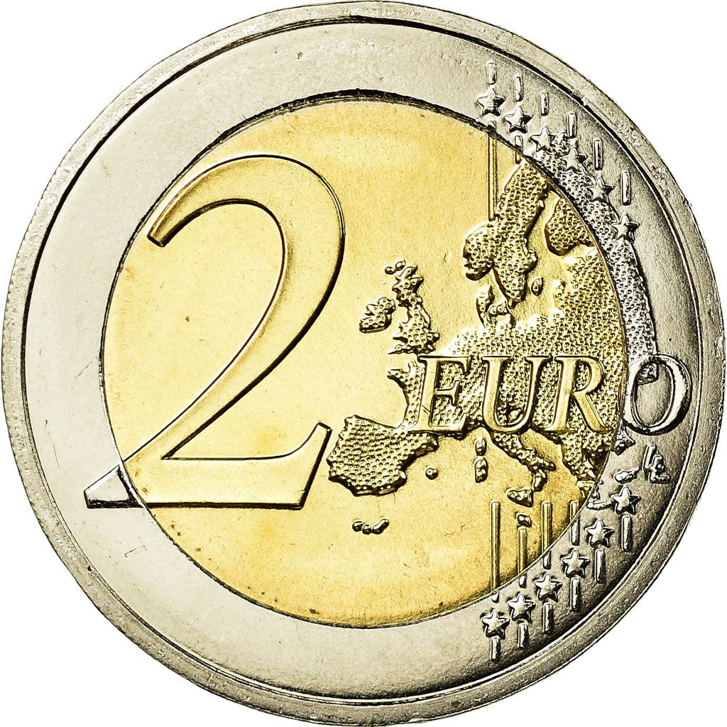 France, 2 Euro, 2007, MS(65-70), Bi-Metallic, KM:1414