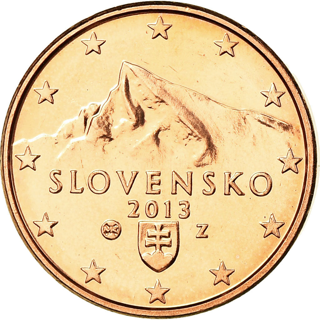 Slovakia, Euro Cent, 2013, MS(65-70), Copper Plated Steel, KM:95