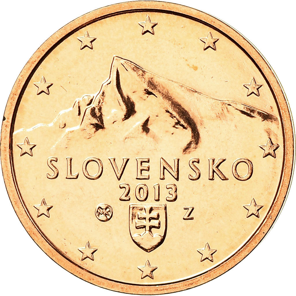 Slovacchia, 2 Euro Cent, 2013, FDC, Acciaio placcato rame, KM:96