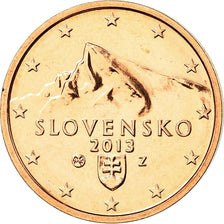 Slovakia, 2 Euro Cent, 2013, MS(65-70), Copper Plated Steel, KM:96