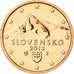 Eslováquia, 2 Euro Cent, 2013, MS(65-70), Aço Cromado a Cobre, KM:96