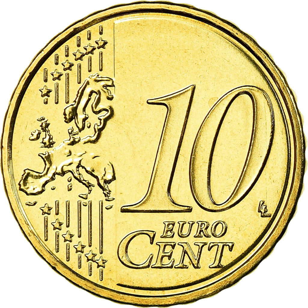 Slovakia, 10 Euro Cent, 2013, MS(65-70), Brass, KM:98