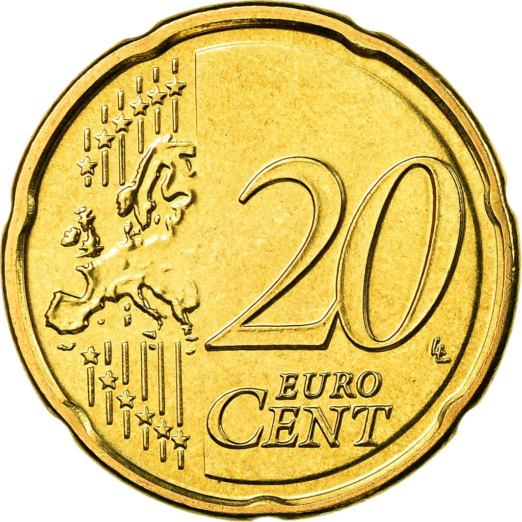Slovakia, 20 Euro Cent, 2013, MS(65-70), Brass, KM:99