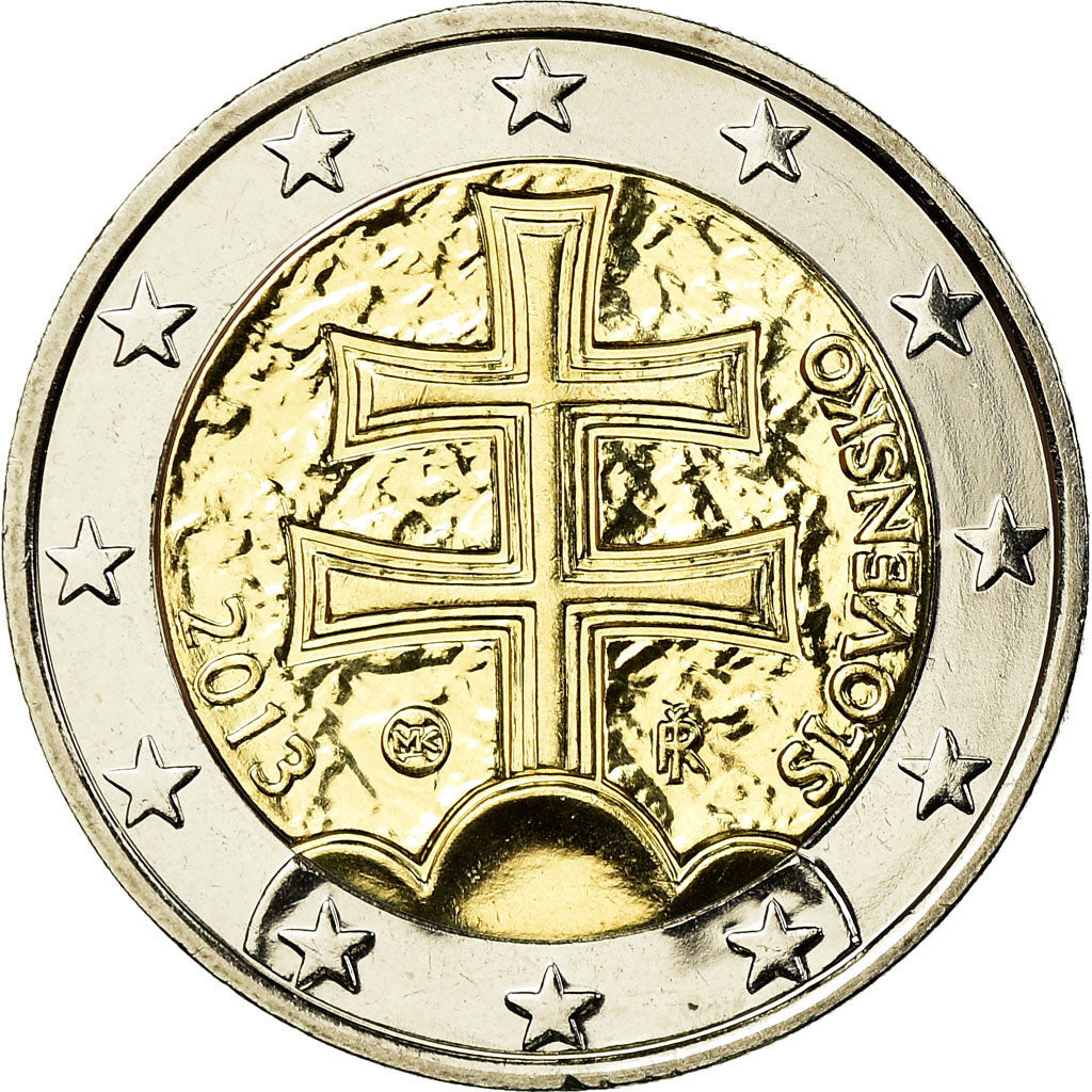 Slovakia, 2 Euro, 2013, MS(65-70), Bi-Metallic, KM:102