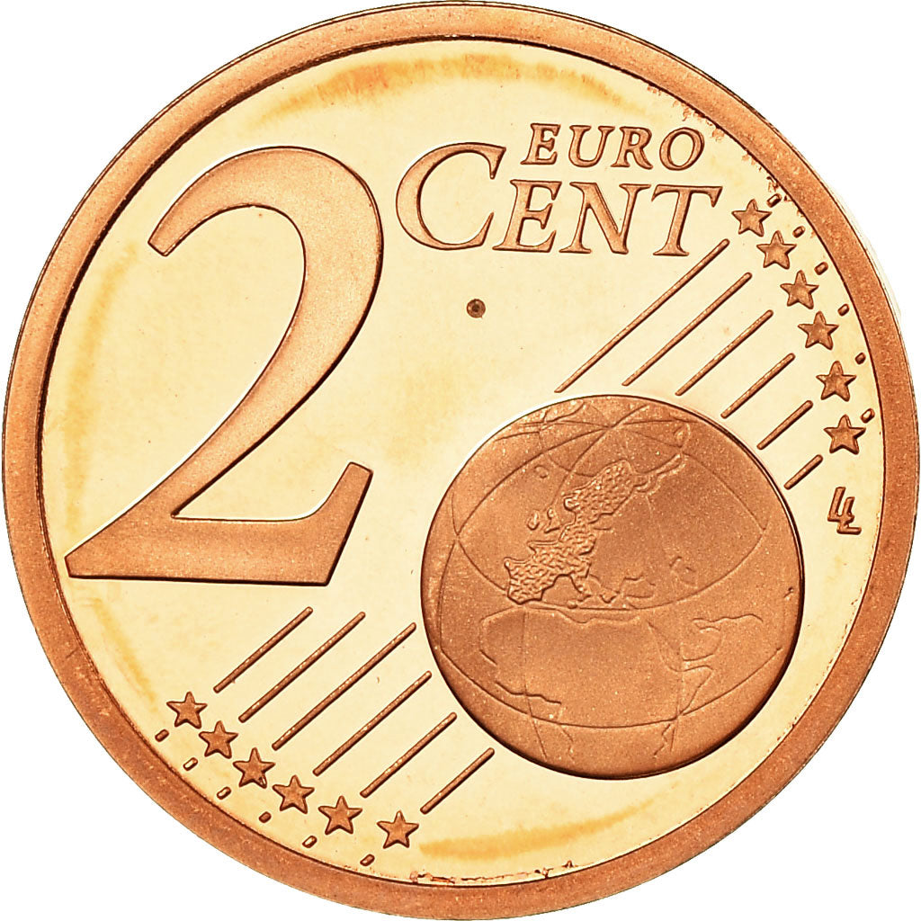 Frankreich, 2 Euro Cent, 2003, Proof, STGL, Copper Plated Steel, KM:1283