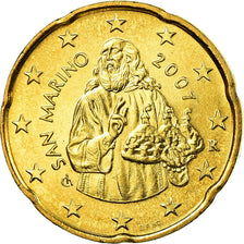 San Marino, 20 Euro Cent, 2007, STGL, Messing, KM:444
