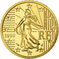 France, 50 Euro Cent, 1999, Proof, MS(65-70), Brass, KM:1287