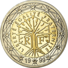 France, 2 Euro, 1999, Proof, MS(65-70), Bi-Metallic, KM:1289