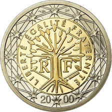 France, 2 Euro, 2000, Proof, MS(65-70), Bi-Metallic, KM:1289