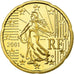 França, 20 Euro Cent, 2001, Proof, MS(65-70), Latão, KM:1286