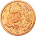France, Euro Cent, 2002, Proof, MS(65-70), Copper Plated Steel, KM:1282