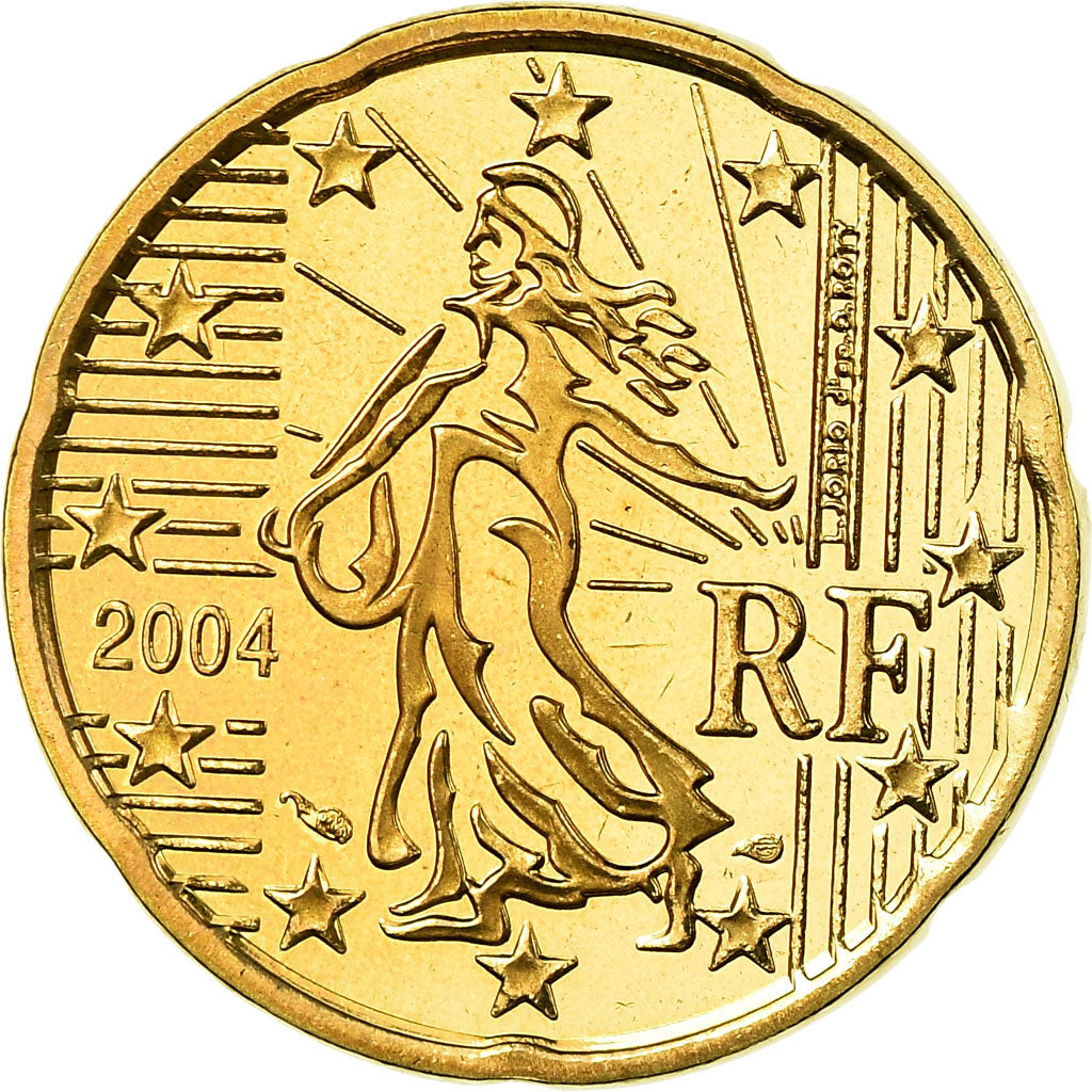 Francia, 20 Euro Cent, 2004, Proof, FDC, Ottone, KM:1286
