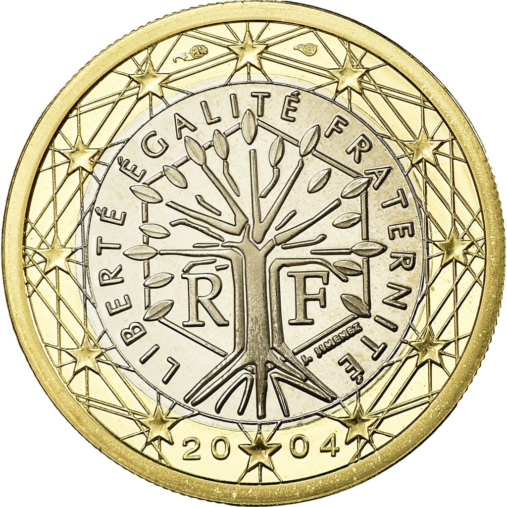 France, Euro, 2004, Proof, MS(65-70), Bi-Metallic, KM:1288