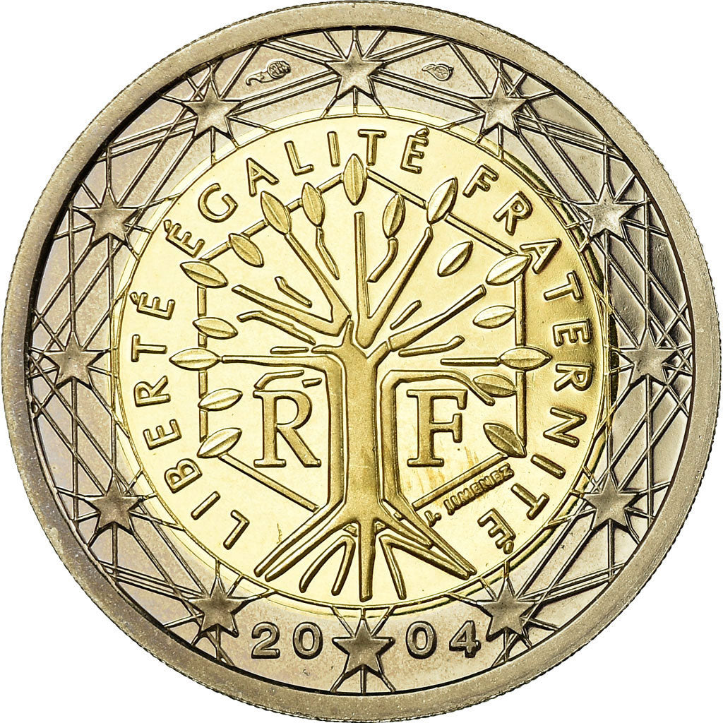 France, 2 Euro, 2004, Proof, MS(65-70), Bi-Metallic, KM:1289