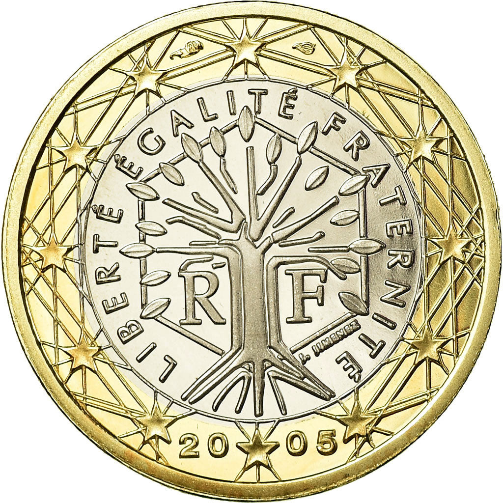 Francja, Euro, 2005, Paris, Proof, MS(65-70), Bimetaliczny, KM:1288