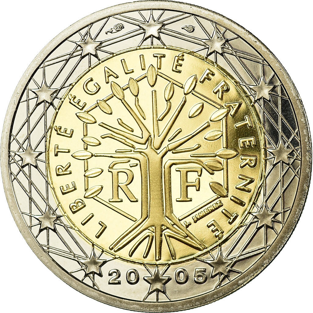 France, 2 Euro, 2005, Proof, MS(65-70), Bi-Metallic, KM:1289