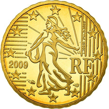 France, 10 Euro Cent, 2009, Proof, FDC, Laiton, KM:1410