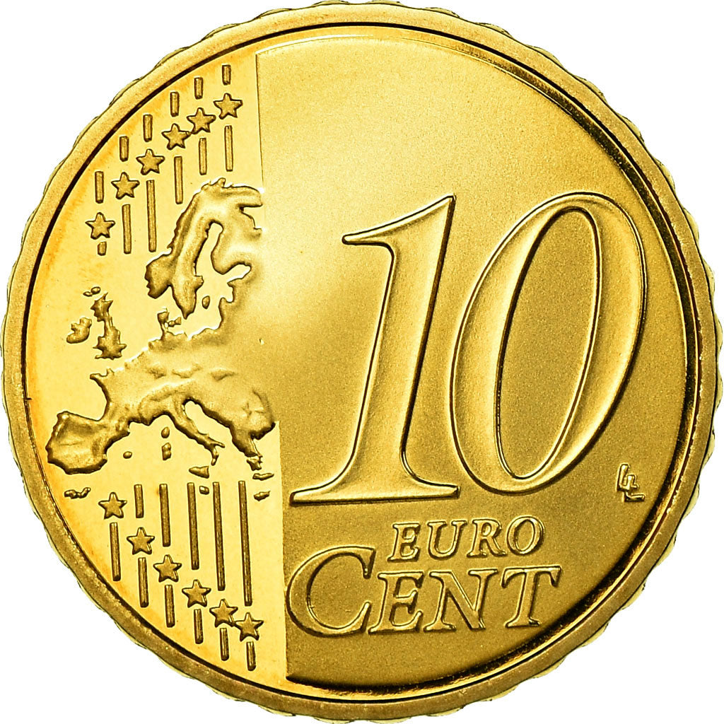 France, 10 Euro Cent, 2009, Proof, FDC, Laiton, KM:1410