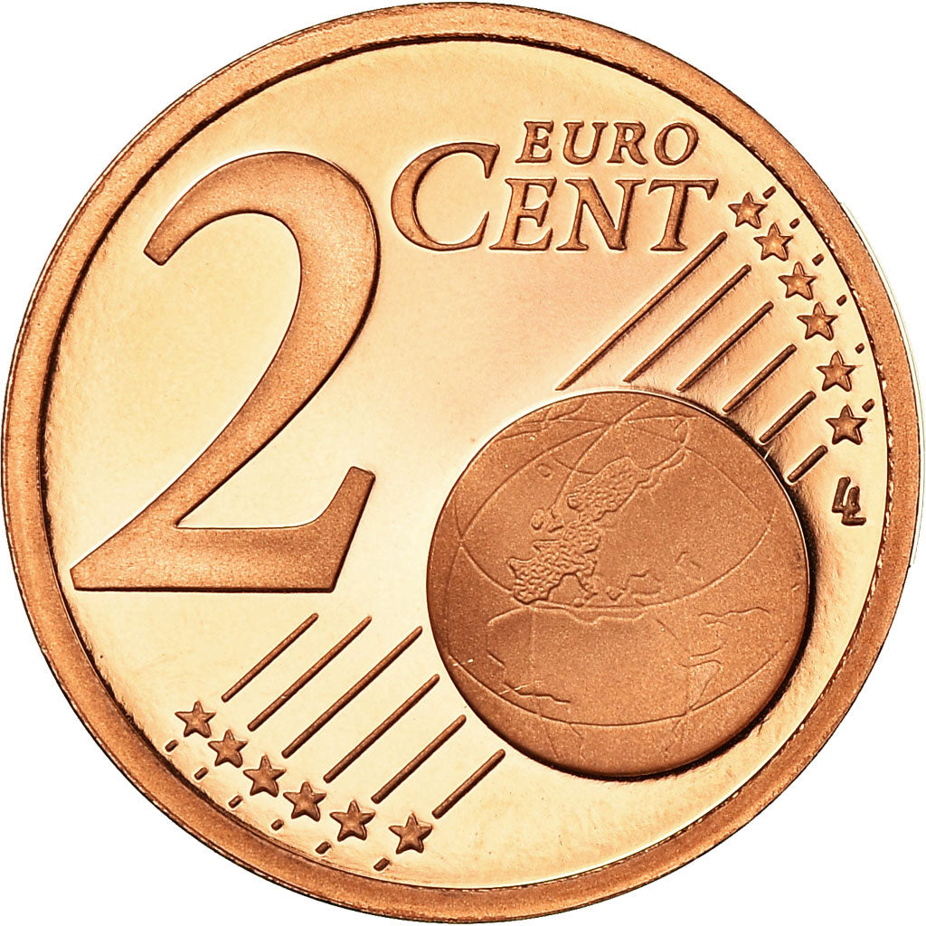 France, 2 Euro Cent, 2013, Proof, MS(65-70), Copper Plated Steel, KM:1283