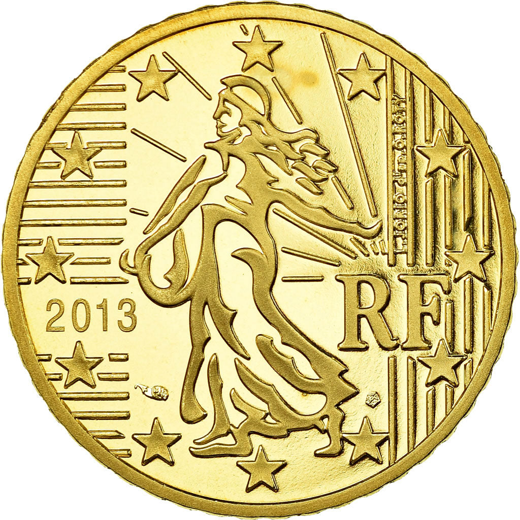 France, 50 Euro Cent, 2013, Proof, MS(65-70), Brass, KM:1412