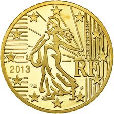 France, 50 Euro Cent, 2013, Proof, MS(65-70), Brass, KM:1412