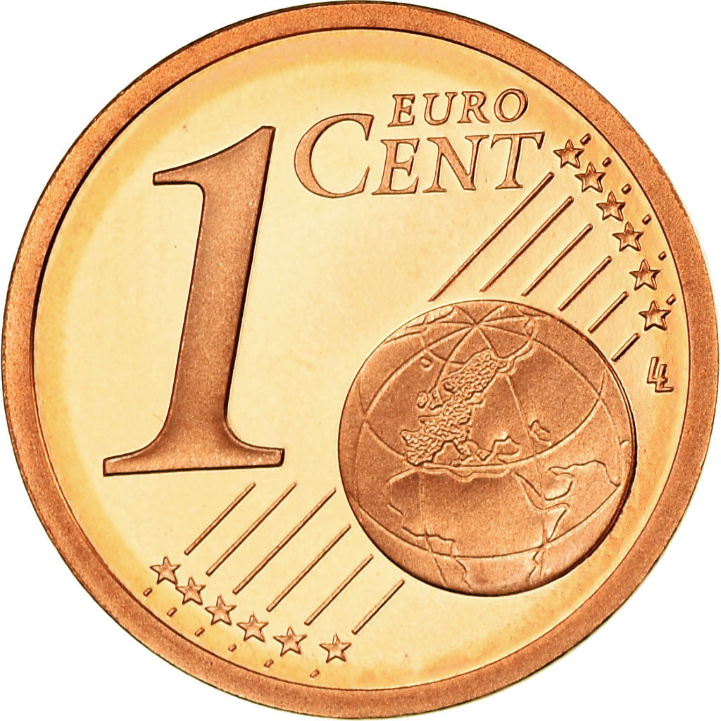 Francja, Euro Cent, 2012, Paris, Proof, MS(65-70), Miedź platerowana stalą