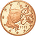 France, 5 Euro Cent, 2012, Proof, MS(65-70), Copper Plated Steel, KM:1284