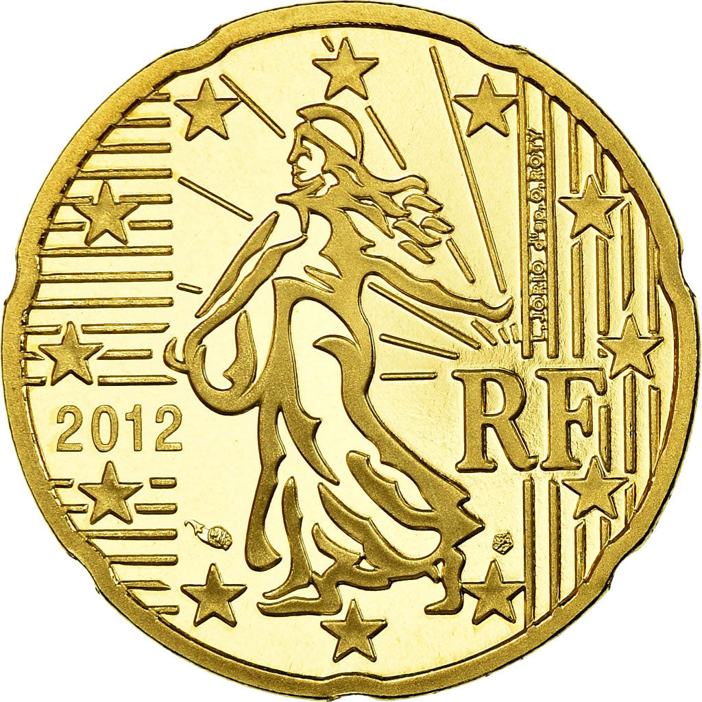 Francia, 20 Euro Cent, 2012, Proof, FDC, Ottone, KM:1411