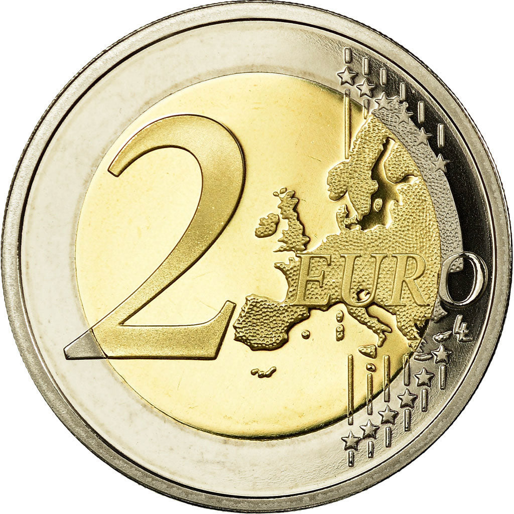França, 2 Euro, 2012, Proof, MS(65-70), Bimetálico, KM:1414