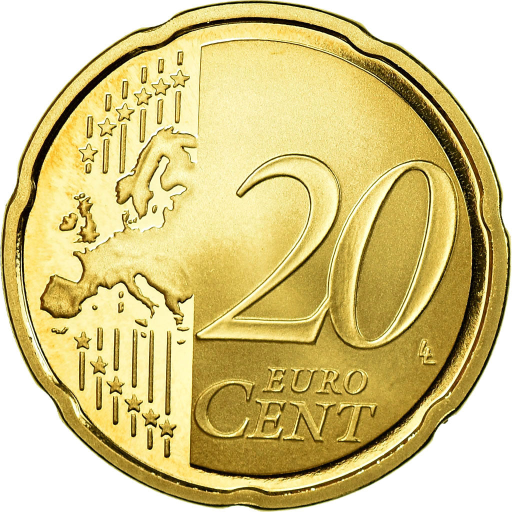 France, 20 Euro Cent, 2011, Proof, MS(65-70), Brass, KM:1411