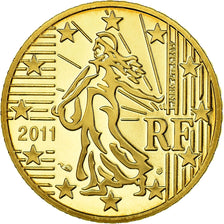France, 50 Euro Cent, 2011, Proof, MS(65-70), Brass, KM:1412