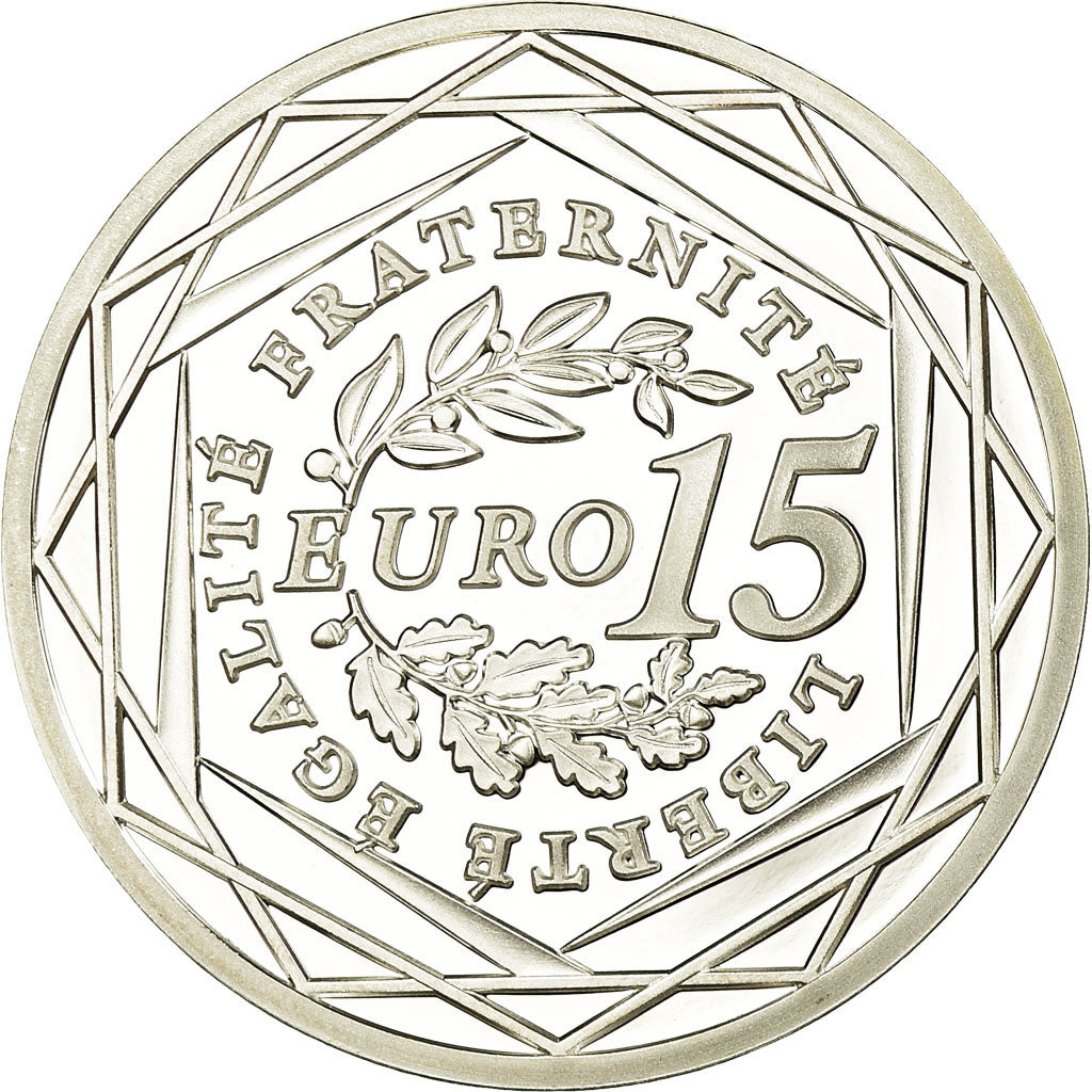 France, 15 Euro, 2008, Proof, MS(65-70), Silver, KM:1535