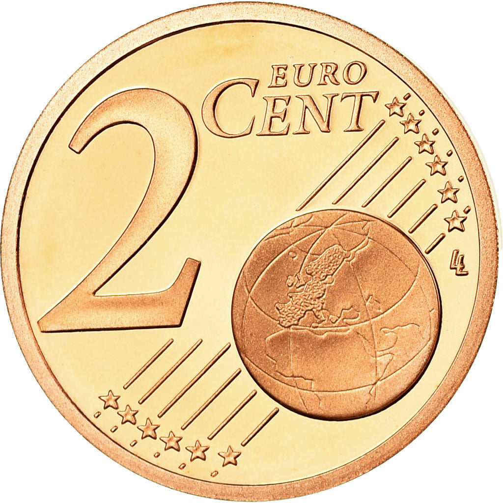France, 2 Euro Cent, 2010, Proof, MS(65-70), Copper Plated Steel, KM:1283