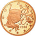 France, 5 Euro Cent, 2010, Proof, MS(65-70), Copper Plated Steel, KM:1284