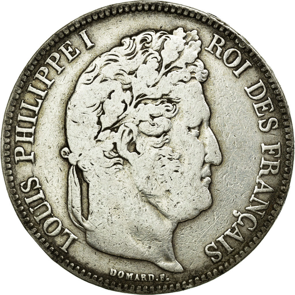 Coin, France, Louis-Philippe, 5 Francs, 1834, La Rochelle, VF(20-25), Silver