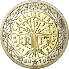 France, 2 Euro, 2010, Proof, MS(65-70), Bi-Metallic, KM:1414