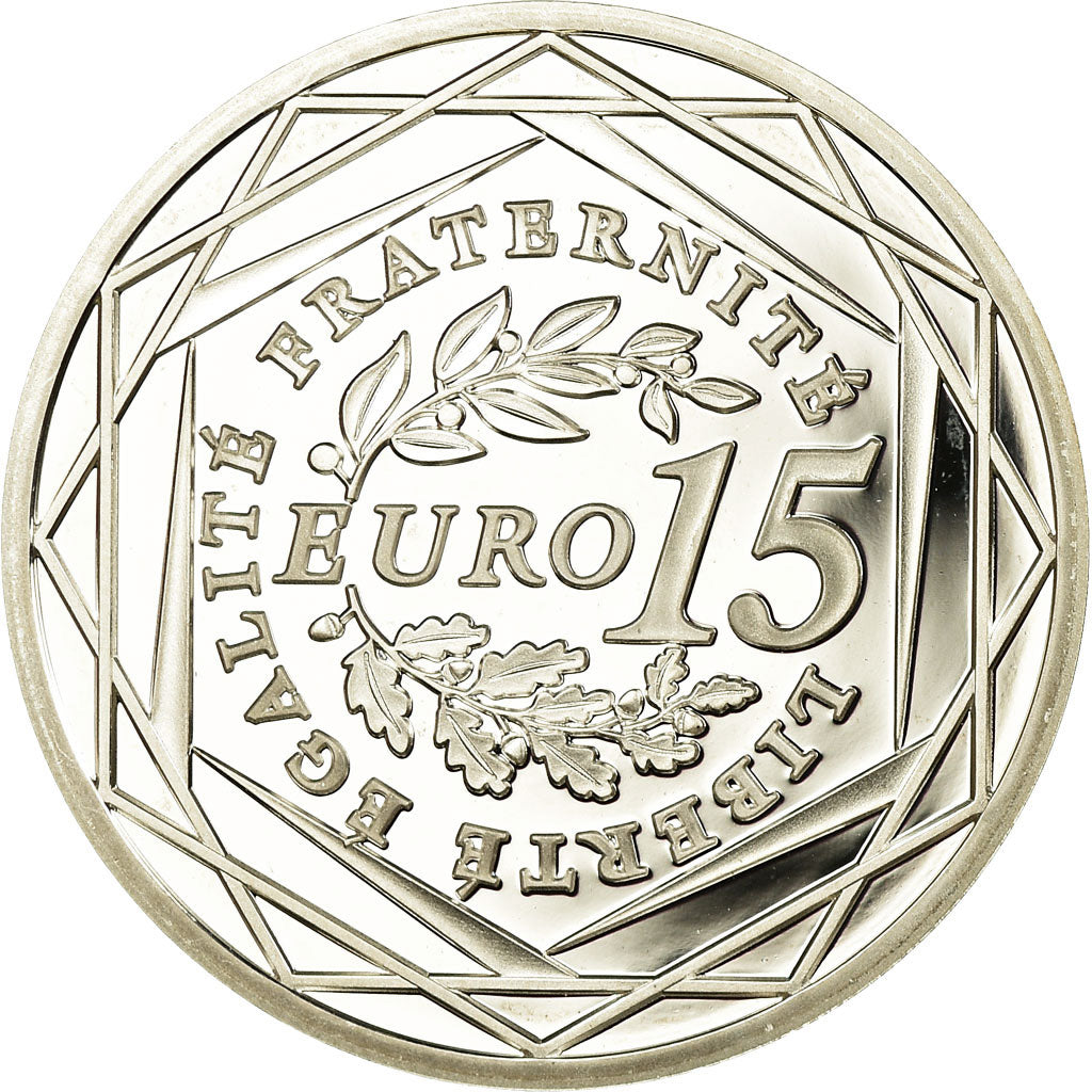 Francja, 15 Euro, 2010, Paris, Proof, MS(65-70), Srebro, KM:1535
