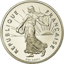 Coin, France, Semeuse, 1/2 Franc, 2001, Paris, Proof, MS(65-70), Nickel
