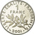 Coin, France, Semeuse, Franc, 2001, Paris, Proof, MS(65-70), Nickel, KM:925.2