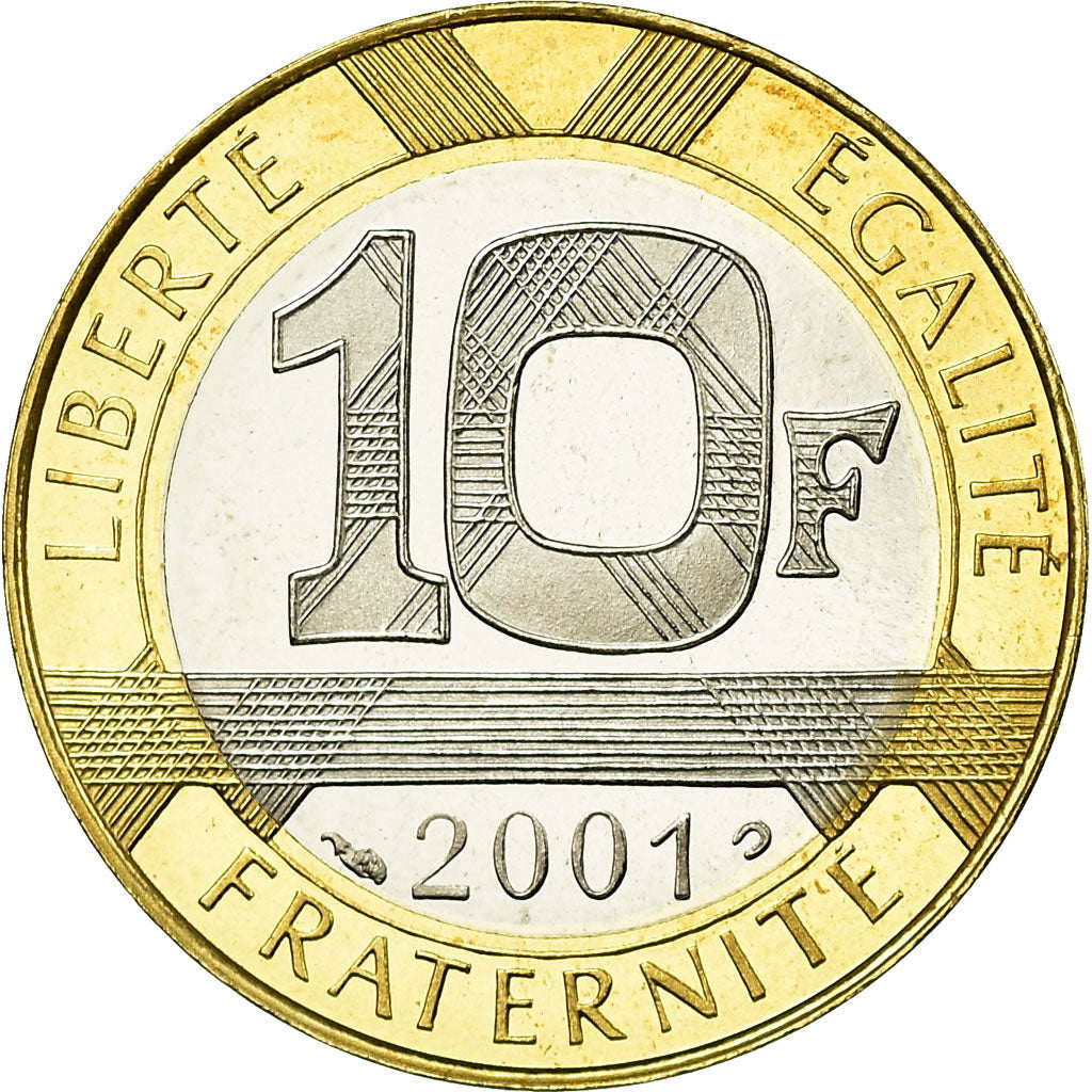 Coin, France, Génie, 10 Francs, 2001, Paris, Proof, MS(65-70), Aluminum-Bronze