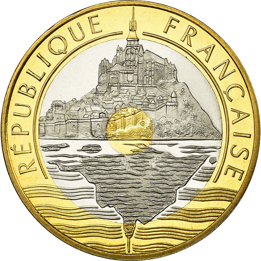 Monnaie, France, Mont Saint Michel, 20 Francs, 2001, Paris, Proof, FDC